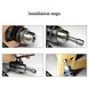 Socket Set 1/4" Drive 5pcs Set, 8mm Quick-Change Impact Drill Driver Bit, Air Screw Driver Socket Adapters, Nut Driver, Universal 1/4" Hex Shanks