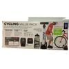 Zefal Cycling Value Pack Smart Air Pump, Water bottle & Cage, Front/Rear Lights