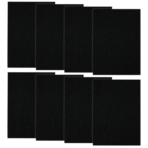 CFS – Pack of 8, Activated Carbon Pre Filters for Air Purifier Replacement Compatible with HPA100 – Fresh and Filtered Air for Indoor, Home Filtration – Charcoal Air Filter Sheet- 10.7"x 7.4", Black