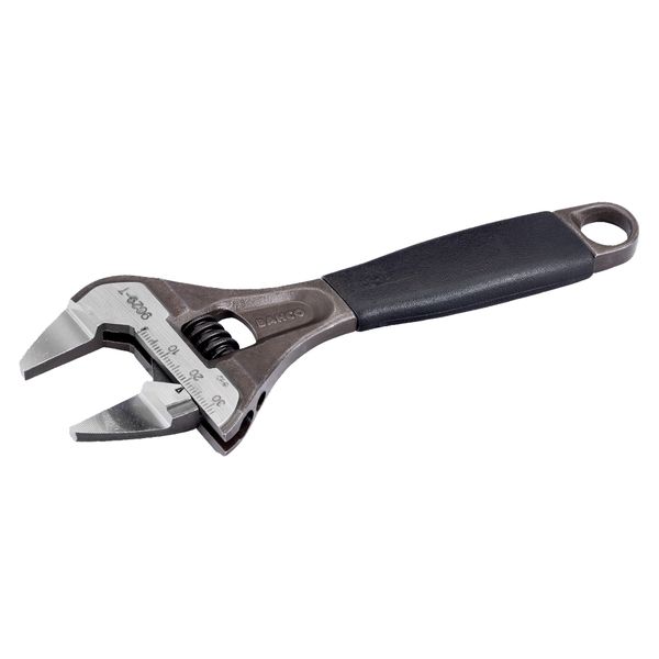 Bahco 9029-T Slim Jaw Adjustable Wrench, 170mm Length, Silver/Grey/Black