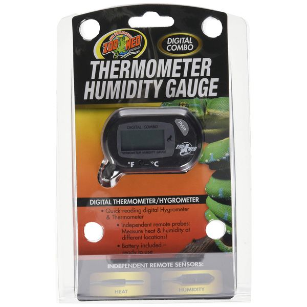 Zoo Med Labs Digital Thermometer Humidity Gauge, Single (TH-31)