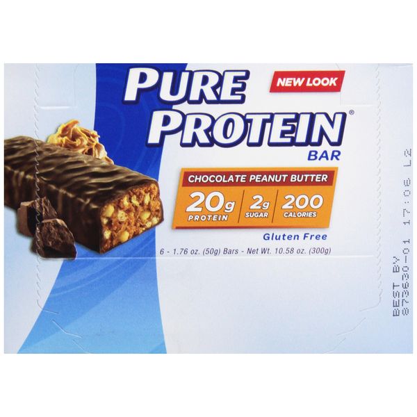 Pure Protein Bar, Chocolate Peanut Butter, 1 pack 6 Count