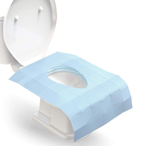 Disposable Toilet Seat Sheet, 30 Pieces, Portable, For Outings, Travel, Unisex, Pregnant Women, Elderly, V-Shaped, U-Shaped, Rectangular Toilet Seats, Waterproof, Stain Resistant, Non-Slip,