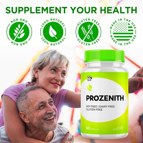 Prozenith Capsules, Official Pro Zenith Pink Salt Pills with All Natural Ingredients, ProZenith Advanced Health and Wellness Support Maximum Strength Vitamin Pills for Women and Men (60 Capsules)