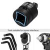 6PCS Impact Socket Adapter and Reducer Set,1/4", 3/8", 1/2" Impact Adapter Set Chrome Vanadium Steel Ratchet/Socket Conversion Kit (Impact-Black)