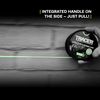 Tracer 100m String Line - Anti-Tangle, High Visibility Builders Line on Rotating Spool with Integrated Handle. Green Builders String Line