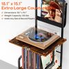 Record Player Stand with Vinyl Storage, Tall Record Player Table with Rack Turnt