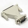 DB9-M/DB25-F Serial Adapter, Thumbscrew(DB25)/Nut(DB9)