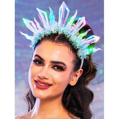 GORTIN Light Up Headband LED Sparkle Headbands Glow Headpiece Rave Costume Headwear Night Club Party Hair Accessories for Women and Girls