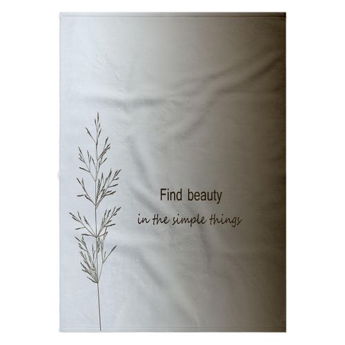 3dRose 22x30 Bath Hand Pool Towel - Zen Find Beauty in Simple Things Cream Nature Art PS Inspirations