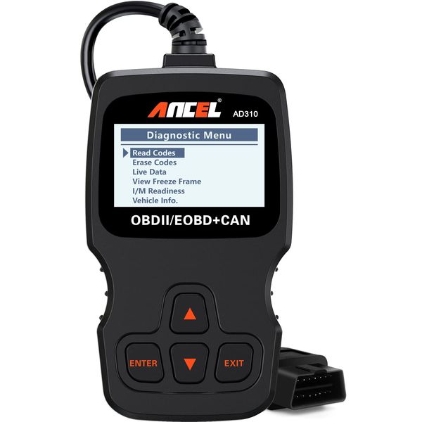 ANCEL AD310 Classic Enhanced Universal OBD II Scanner Car Engine Fault Code Reader CAN Diagnostic Scan Tool-Black