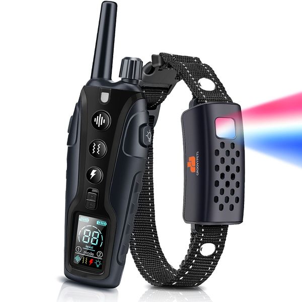 Color LCD 1100 Yd Remote Dog Training Shock Collar for  Small Medium Large Dogs