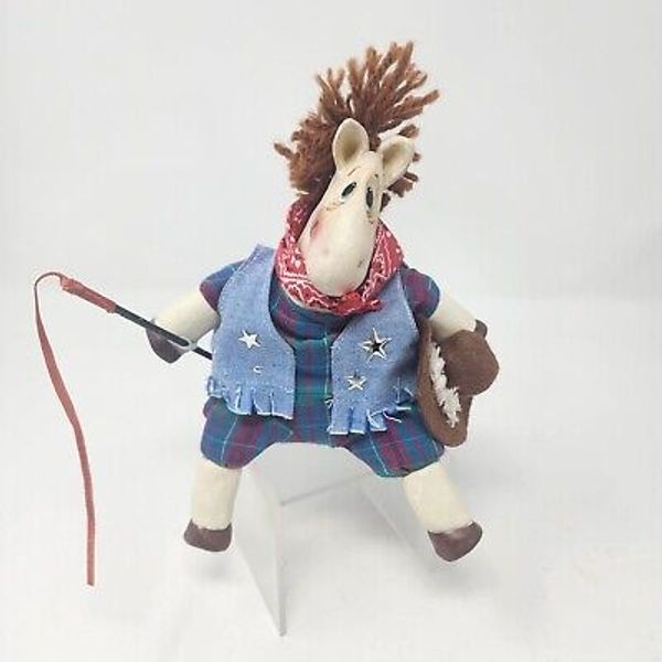 Russ Berrie Kathleen Kelly Critter Buckshot Horse Wrangler Cowboy Hat Star Vest