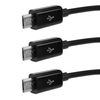 BoxWave Cable Compatible with Eyoyo YS008 Digital Magnifier - MultiCharge MicroUSB Cable, Multiple Charging Cable Micro USB Cable - Black