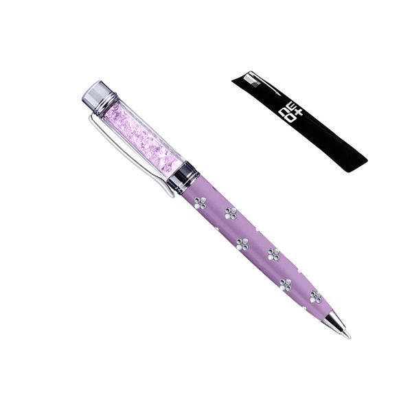 NEO+ Quality Ballpoint Pen with Crystals. FREE REFILL (PURPLE)