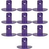 Plastic Large Head Quarter Turn Fasteners-.500 Inch Grip-Grey-Pack/10