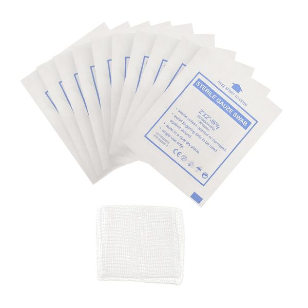 MAGICLULU 30pcs Sterile First Aid Gauze Dressing Pads 100% Cotton Surgery Sponges Gauze Sponge Pads for Wound Care