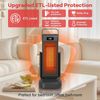 Portable Infrared Space Heater with Fireplace Flame, Fast Heating, 4 Modes