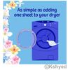 Suavitel Dryer Sheets Field Flowers Reduces Static 20 Count each (3 Pack) - New