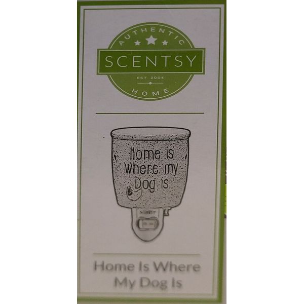 SCENTSY ”HOME IS WHERE MY DOG IS” Ceramic Wax Warmer NEW IN BOX