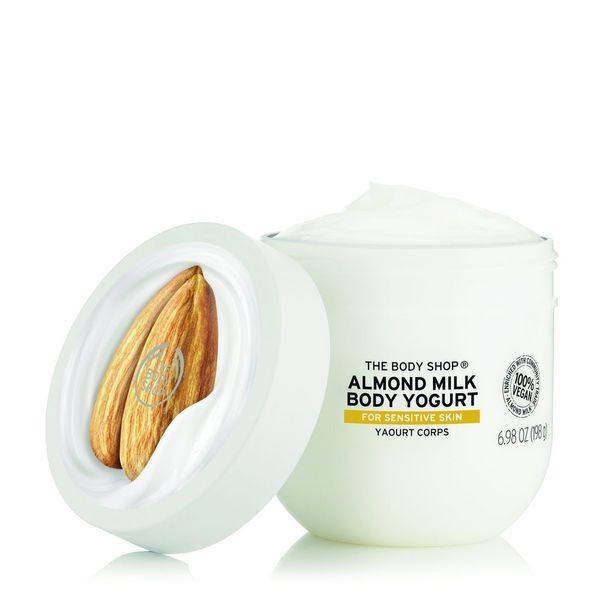 The Body Shop Almond Milk Body Yogurt, 48hr Moisturizer, for Sensitive and Dry Skin, 100% Vegan, 6.98 Fl.Oz