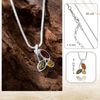 Copal Damen Halskette Mit Echtem Bernstein Und Silber 925