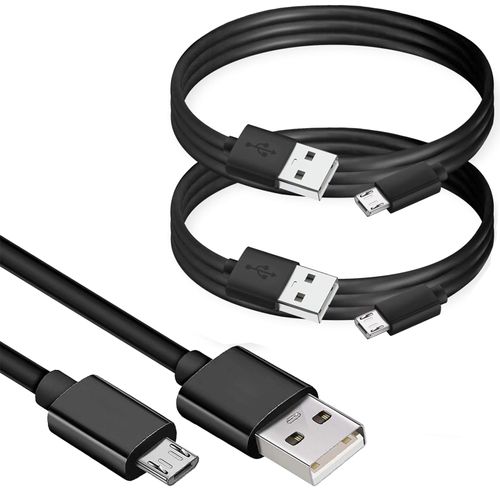 VOLT+ Professional Quick 2.0 Charge MicroUSB Compatible with Jabra Talk 55 (2PACK) 6Ft/1.8M Long Data Charging Cable Plus Extra Strength for Fast & Quick Charge Speeds!