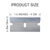 Single Edge Razor Blade 10 Pack - Straight Edge Razor - Ten Super Sharp Flat Blades in Convenient Storage Dispenser - Heavy Duty SK5 Oven Scraper Razor Tool Refills - Single Sided Blade - Easy Install