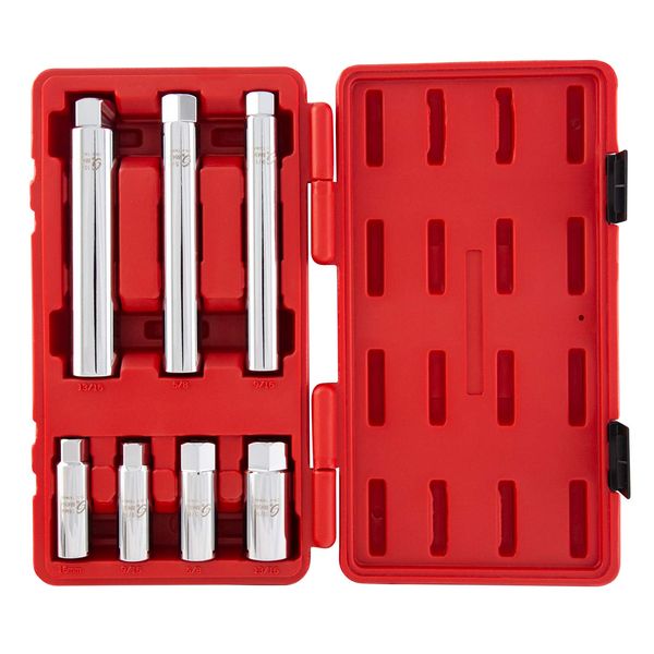 SUNEX TOOLS 8845 3/8-Inch Drive Spark Plug Socket Set, CR-V, 7-Pieces
