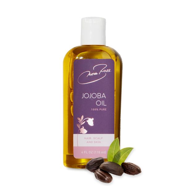 Nora Ross Jojoba Oil, Relaxing Massage Oil, Rejuvenating Aromatherapy Oil, Nourishing Essential Oil for Skin, Hair, Nails, Body Oil for Dry Skin, Jojoba Extract Oil 4 Oz