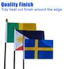 Denmark Small Hand Waving Flag 6" x 4" Inch FlagSuperstore©