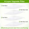 6 pack Robot Vacuum Cleaner Dust Bag Filter Bags for i7 i7 + Plus E5 E6