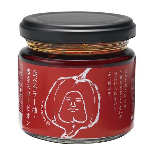Odawaraya Eating Chili Oil Scorpion Bottle, 3.9 oz (110 g)