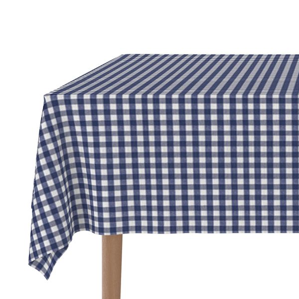 TEFLONATED TABLECLOTH MADE VICHY MARINO 260X140 CM