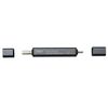 Digio2 CRW-DCSD75GY USB 2.0 Type-C & A Aluminum SD Card Reader, Gray