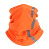 Hi-Vis Orange Fleece Neck Warmer, Reflective Trim