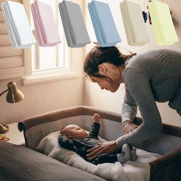 For Your Little One Jersey Fitted Sheet Compatible with Bugaboo Stardust 55x90cm - 2x Lemon