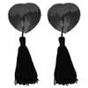 nippurutasseru Sequin Heart Black