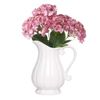 Ivory White Glazed Country Style Pitcher Jug Display Vase