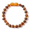 Baltic Amber Bracelets/Anklet Sizes 16cm - Cognac - Raw not Polished - Knotted Between Beads