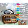 Solar-Powered AM/FM Shortwave Retro Radio With Bluetooth Speaker MP3 USB Player