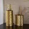 SKL Home Gold Koi Toothbrush Holder