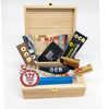 Rolling Supreme T3 Size Solid Pine Rolling Box Complete with Premium Smokers Accessories - Gift Set by SMO-King