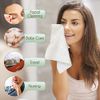 WOWOTEX Bamboo Disposable Face Towel Biodegradable Large Dry Face Wipes 60 Count/1 Box Extra Thick Soft Clean Facial Towels for Sensitive Skin, Makeup Removing, Facial Cleansing, Nursing, Travel