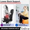 CanDo Exercise Ball, non-slip, inflatable, blue, 30cm