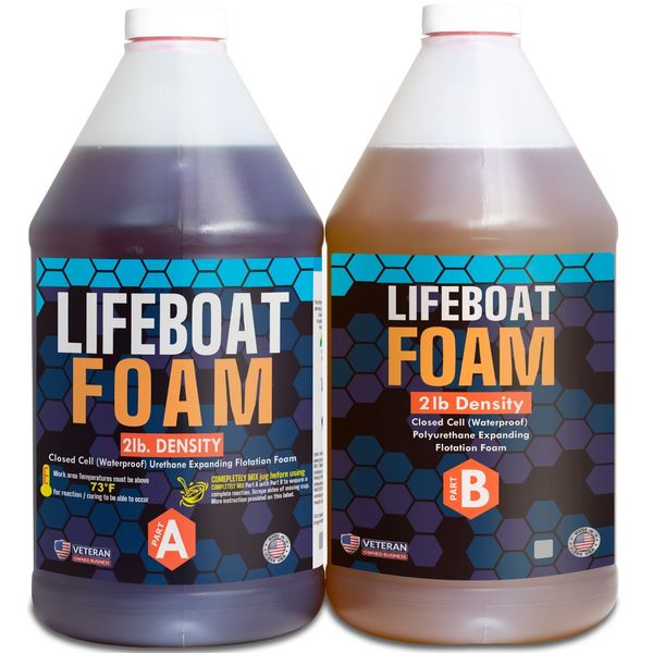 1 Gal Kit 2-Part Pour Foam 2Lb Density Closed Cell Liquid Expanding Polyurethane