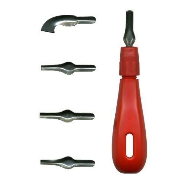 Linoleum Cutter Handle and 1-5&nbsp;Cutting Blades