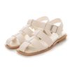 Evor Women's Mule Square Gurca Flat Sandals, IV, S