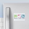 CafePress Peace, Love, Labs Rectangle Magnet, 2"x3" Refrigerator Magnet