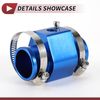 HEROFFIX 1 Set Car Water Coolant Temperature Sensor Adapter Joint Pipe Radiator Sensor Adaptor 30mm Blue